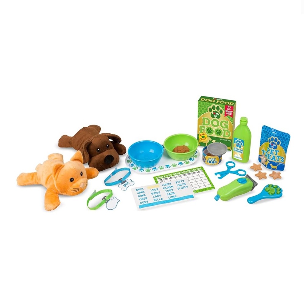 Melissa and Doug Feeding and Grooming Pet Care